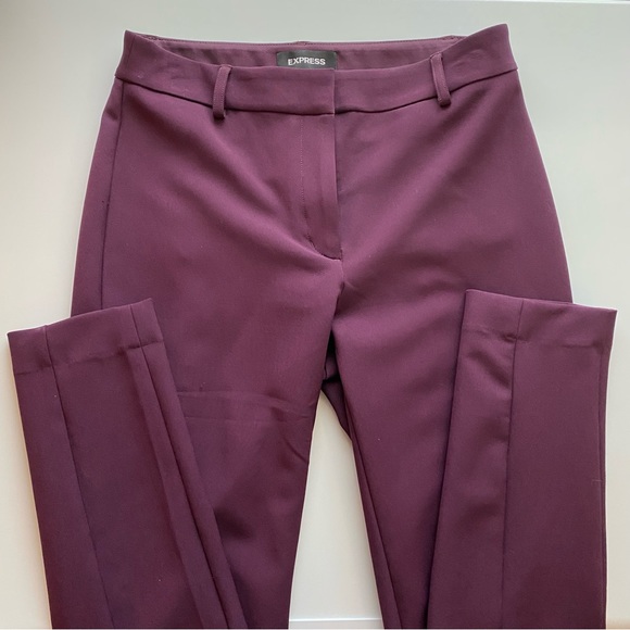 Express Pants - EXPRESS dark purple dress pants, extreme stretch + high rise skinny